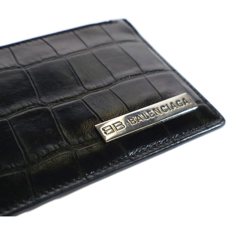 Balenciaga Shape Pressed Croco Fragment Case Card Case Accessory Pouch Bag