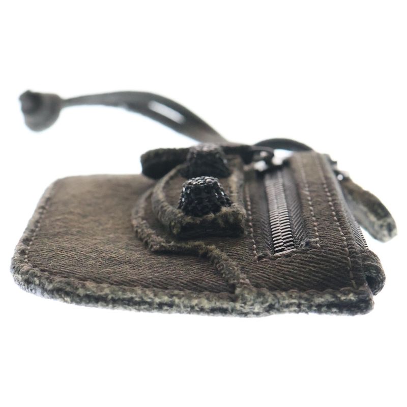 Balenciaga LE Cagole Coin Case Black Denim Pouch 776769