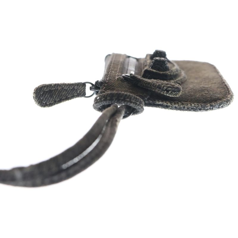 Balenciaga LE Cagole Coin Case Black Denim Pouch 776769