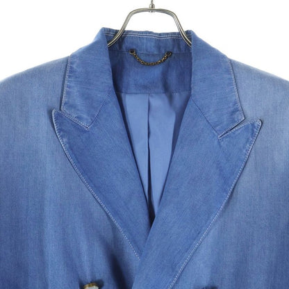 Louis Vuitton 24AW Washed Double Breasted Peak Lapel Denim Tailored Jacket