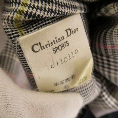 Dior Sports Jacket M Wool Walnut Button Check Lining