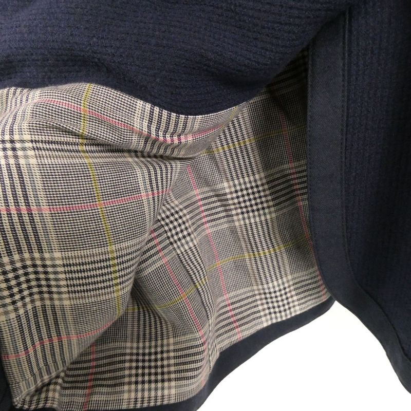 Dior Sports Jacket M Wool Walnut Button Check Lining