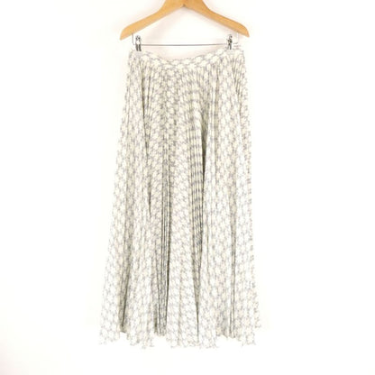 Celine Pleated Skirt 40 Silk Triomphe Long Length