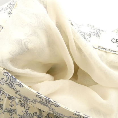 Celine Pleated Skirt 40 Silk Triomphe Long Length