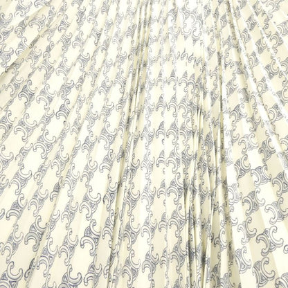 Celine Pleated Skirt 40 Silk Triomphe Long Length