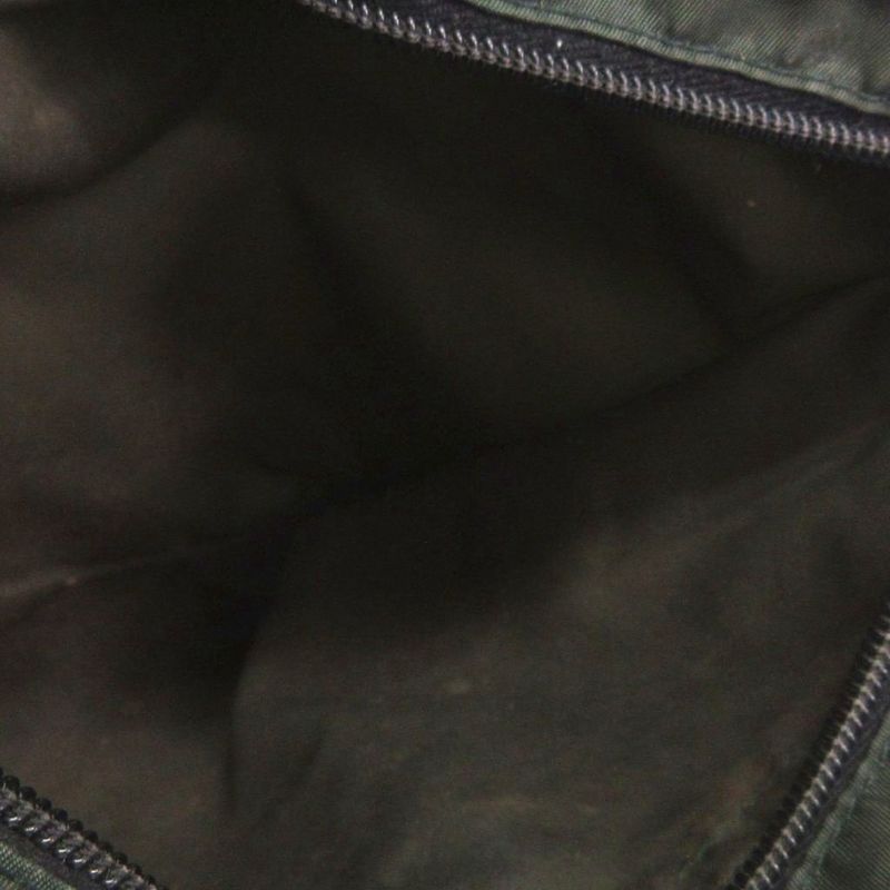 Prada Shoulder Bag Square Triangle Plate Nylon Crossbody Green Bag AA