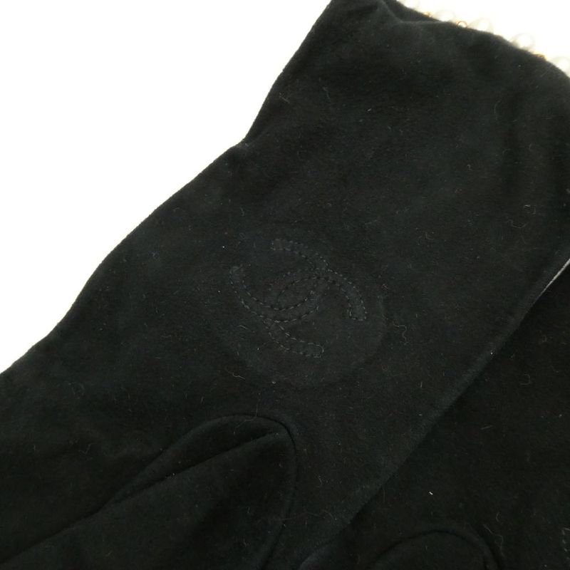 Chanel Gloves L Long Pearl