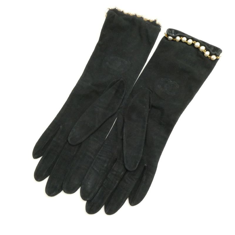 Chanel Gloves L Long Pearl