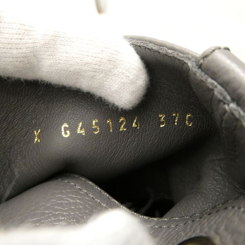 Chanel Boots 37 to CC Logo Lace Up Thick Sole