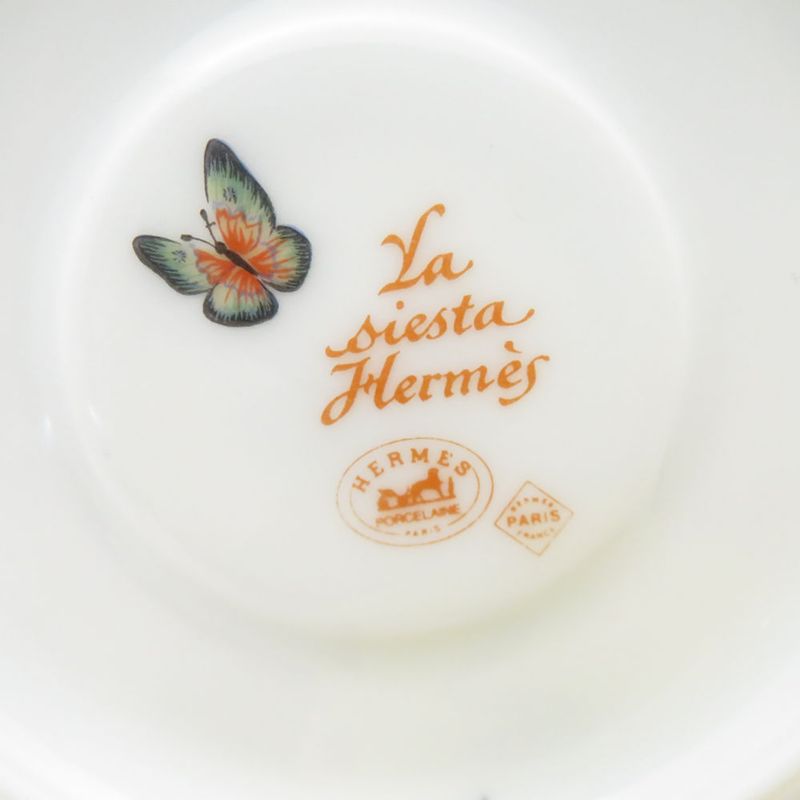 Hermes Siesta Demitasse Cup & Saucer Flower Hat