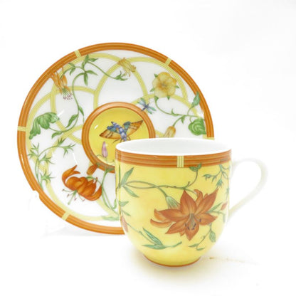 Hermes Siesta Demitasse Cup & Saucer Flower Hat