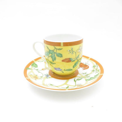 Hermes Siesta Demitasse Cup & Saucer Flower Hat