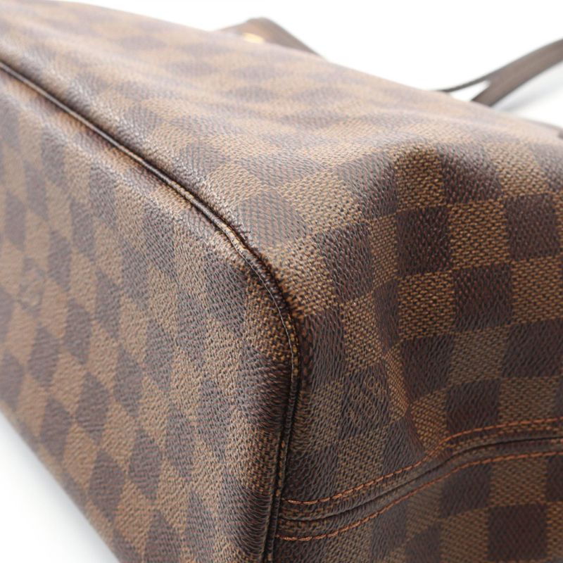 Louis Vuitton Tote Bag Neverfull PM Damier Ebene N51109 PVC Coated Canvas