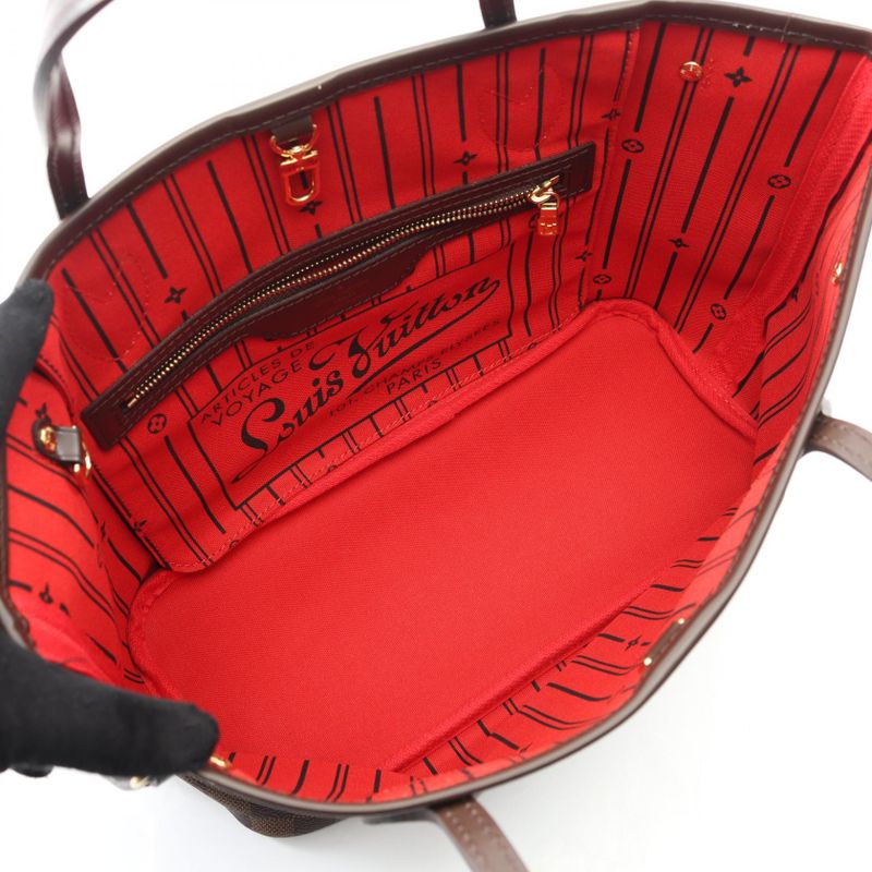 Louis Vuitton Tote Bag Neverfull PM Damier Ebene N51109 PVC Coated Canvas