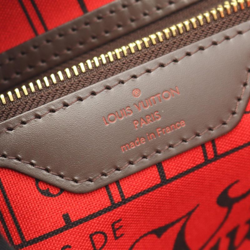 Louis Vuitton Tote Bag Neverfull PM Damier Ebene N51109 PVC Coated Canvas