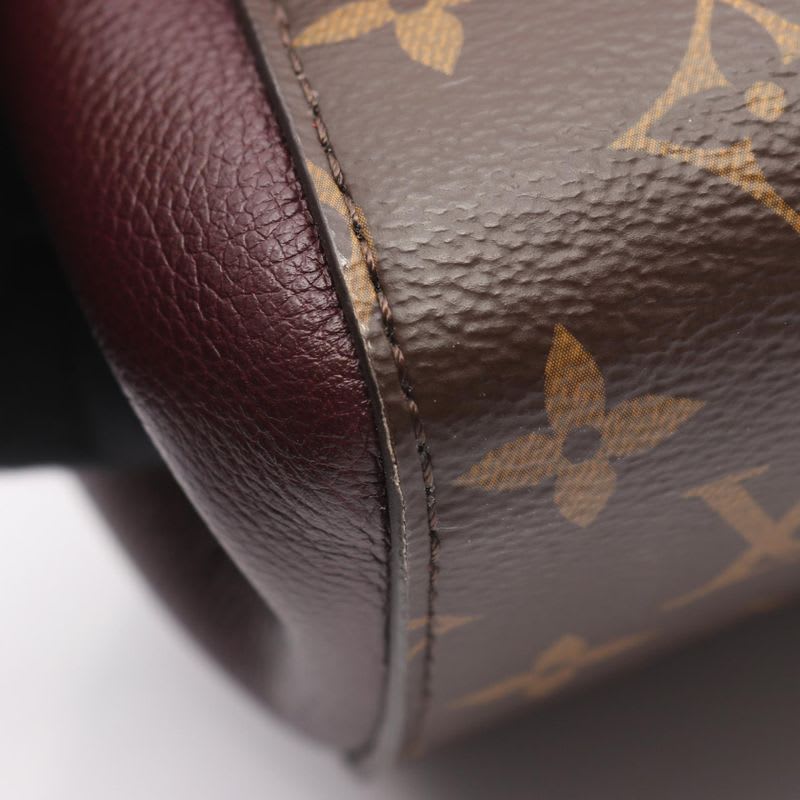 Louis Vuitton Handbag Fold Tote MM Monogram Noir Black Wine Cles
