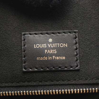 Louis Vuitton Handbag Fold Tote MM Monogram Noir Black Wine Cles