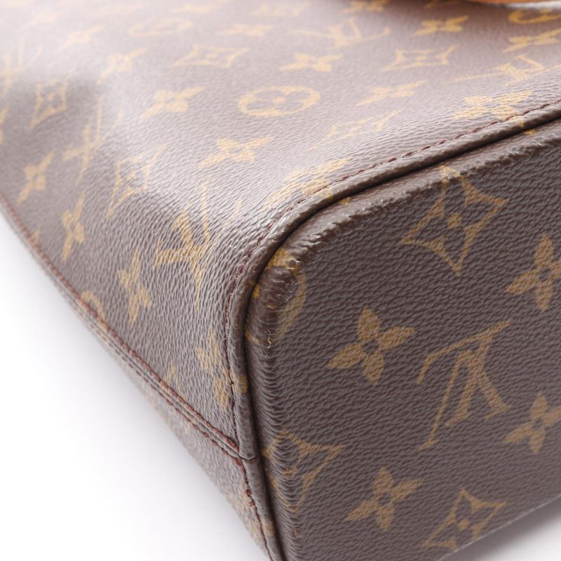 Louis Vuitton Tote Bag Luco M51155 PVC Coated Canvas Leather Luco Ladies Used B