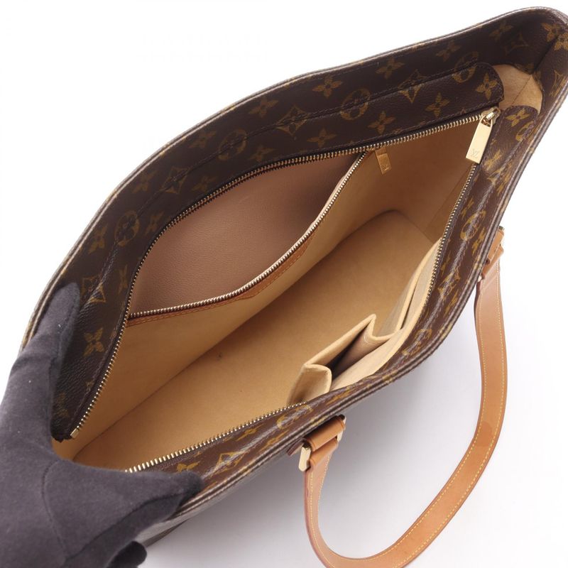 Louis Vuitton Tote Bag Luco M51155 PVC Coated Canvas Leather Luco Ladies Used B