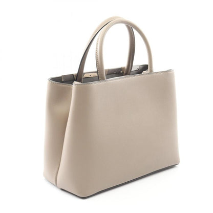 Fendi Handbag Petite 2jours 8bh253 Greige Leather Petite Toujours Ladies Used A