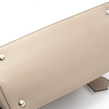 Fendi Handbag Petite 2jours 8bh253 Greige Leather Petite Toujours Ladies Used A