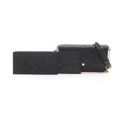 Louis Vuitton Shoulder Bag Pochette Felicie Noir Black Leather