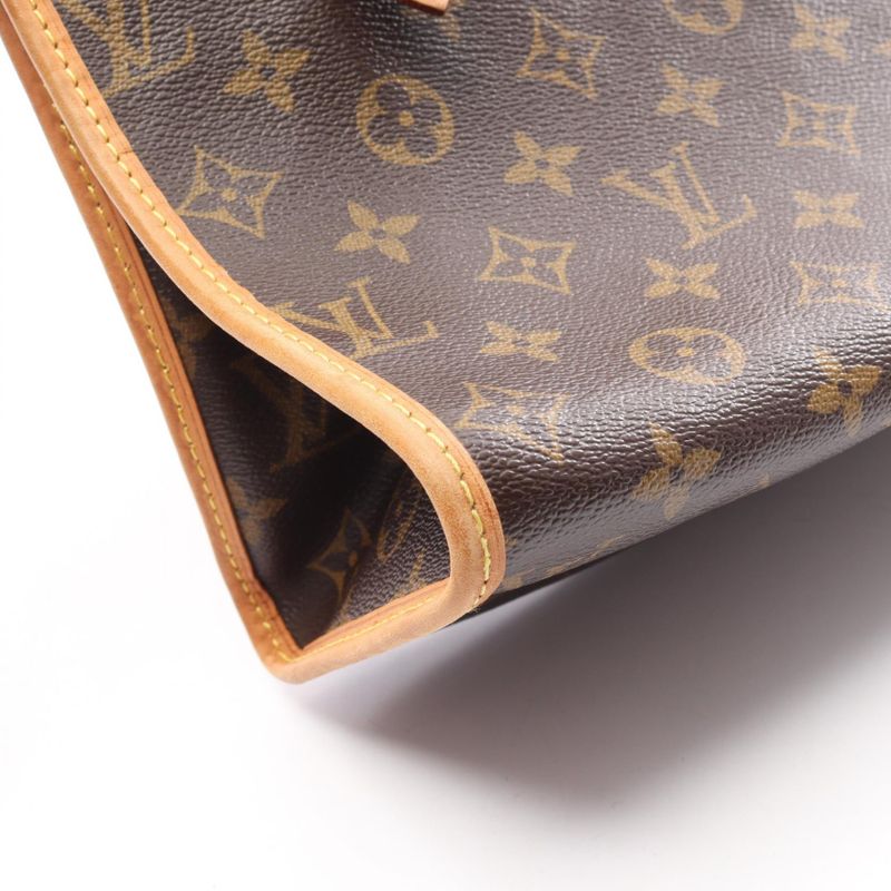 Louis Vuitton Tote Bag Popincourt Au M40007 PVC Coated Canvas Leather Popincourt