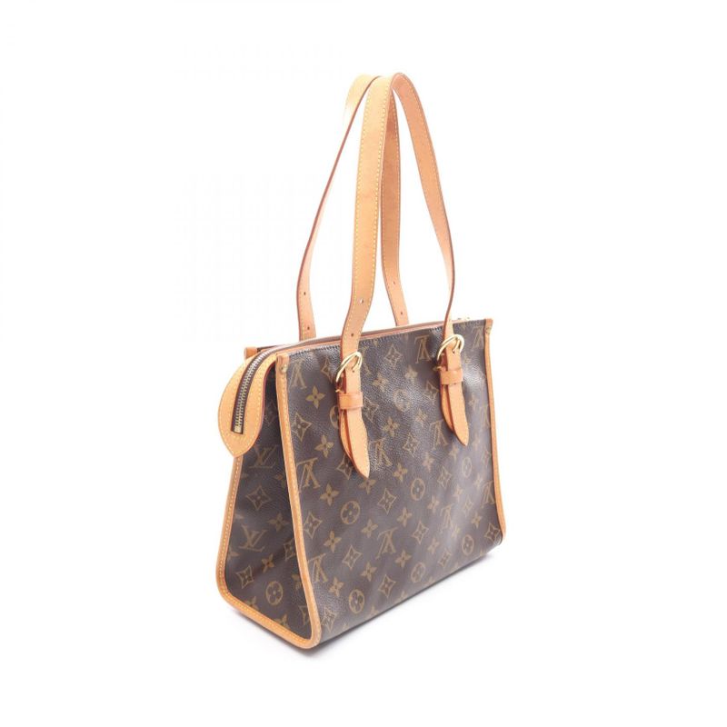 Louis Vuitton Tote Bag Popincourt Au M40007 PVC Coated Canvas Leather Popincourt