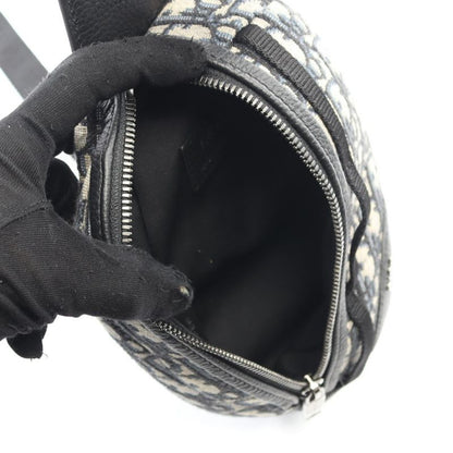 Dior Waist Bag Body Scarab Oblique Navy Canvas Leather