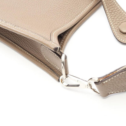 Hermes Shoulder Bag Evelyn 1 Anne PM Etoupe Leather Evelyn PM Etoupe Ladies
