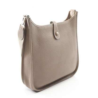 Hermes Shoulder Bag Evelyn 1 Anne PM Etoupe Leather Evelyn PM Etoupe Ladies