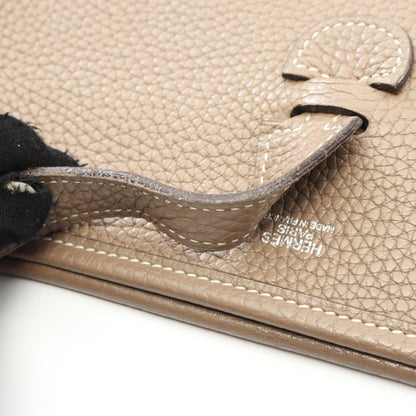 Hermes Shoulder Bag Evelyn 1 Anne PM Etoupe Leather Evelyn PM Etoupe Ladies