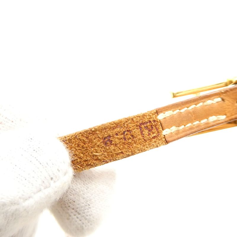 Hermes Bracelet Leather Gold 3 Row