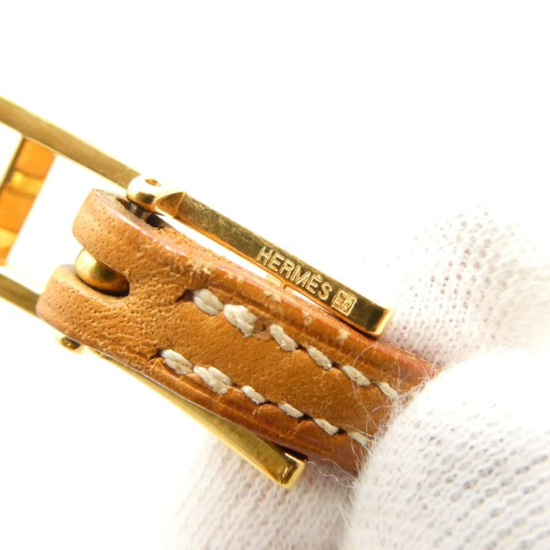 Hermes Bracelet Leather Gold 3 Row