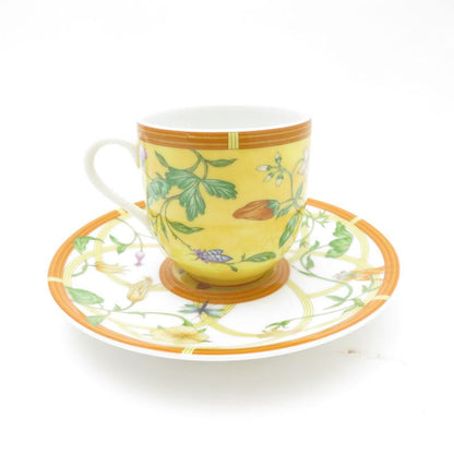 Hermes Siesta Demitasse Cup & Saucer Flower Hat