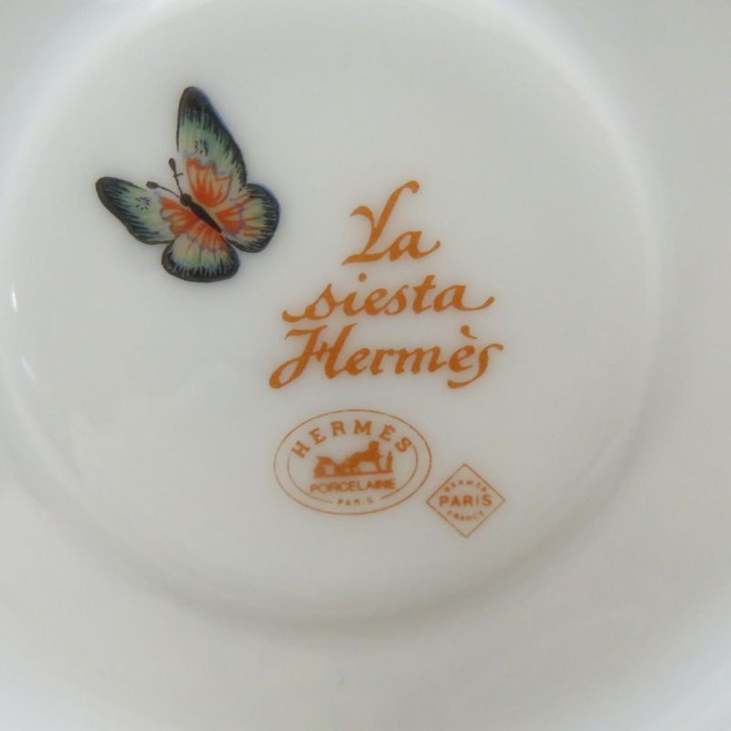 Hermes Siesta Demitasse Cup & Saucer Flower Hat