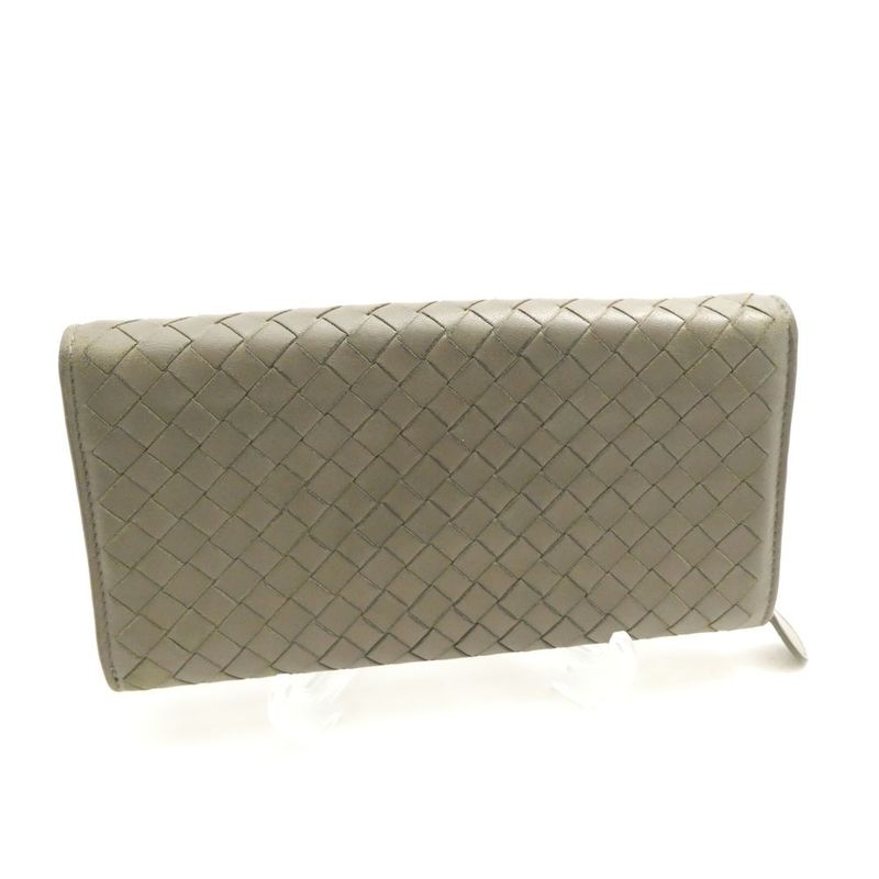 Bottega Veneta Wallet Bifold Green Khaki