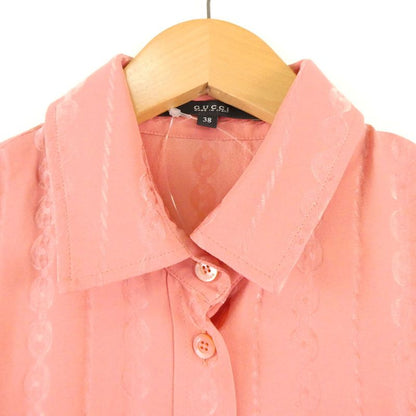 Gucci Shirt Blouse 38 S Silk Long Sleeve