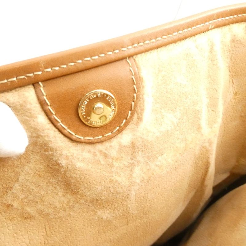 Gucci Sorry 002 115 Tote Leather GG Pattern Gold Charm Vintage
