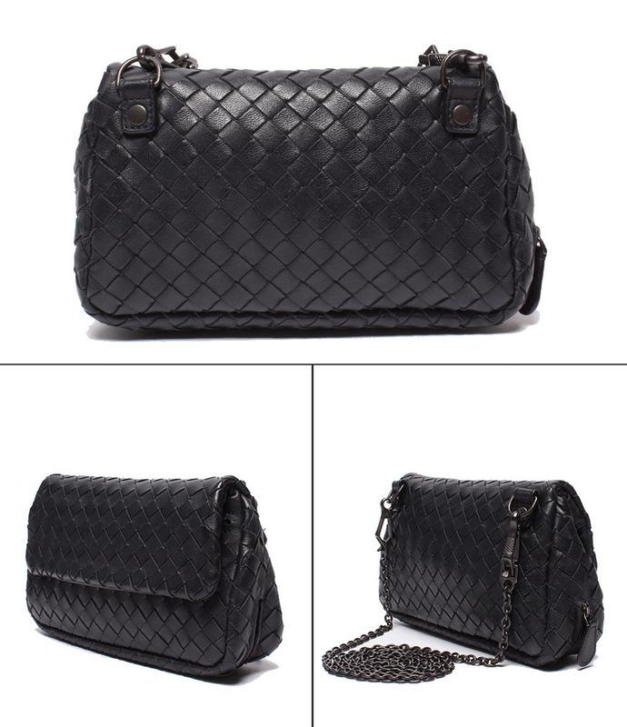 Bottega Veneta Chain Shoulder Bag Intrecciato Women's Bottega Veneta