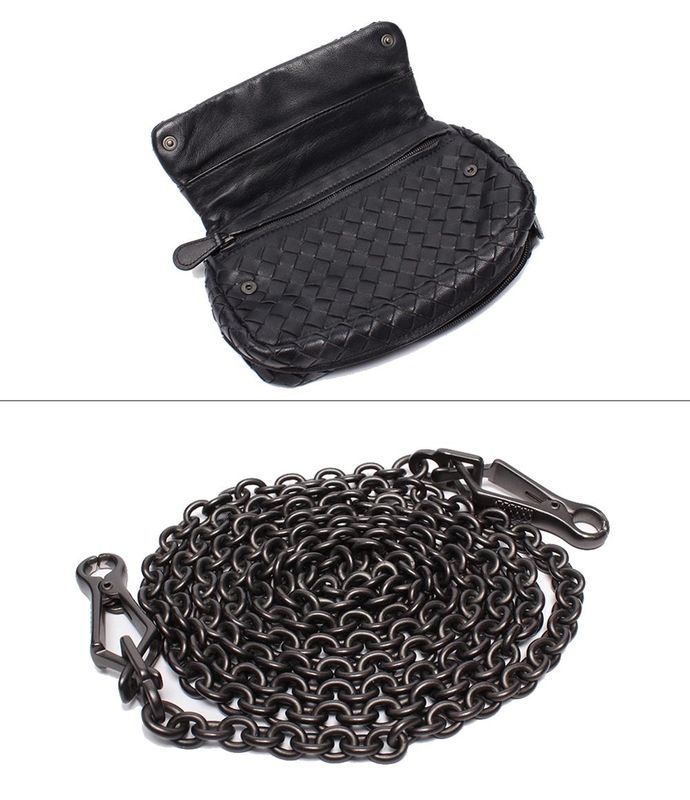 Bottega Veneta Chain Shoulder Bag Intrecciato Women's Bottega Veneta