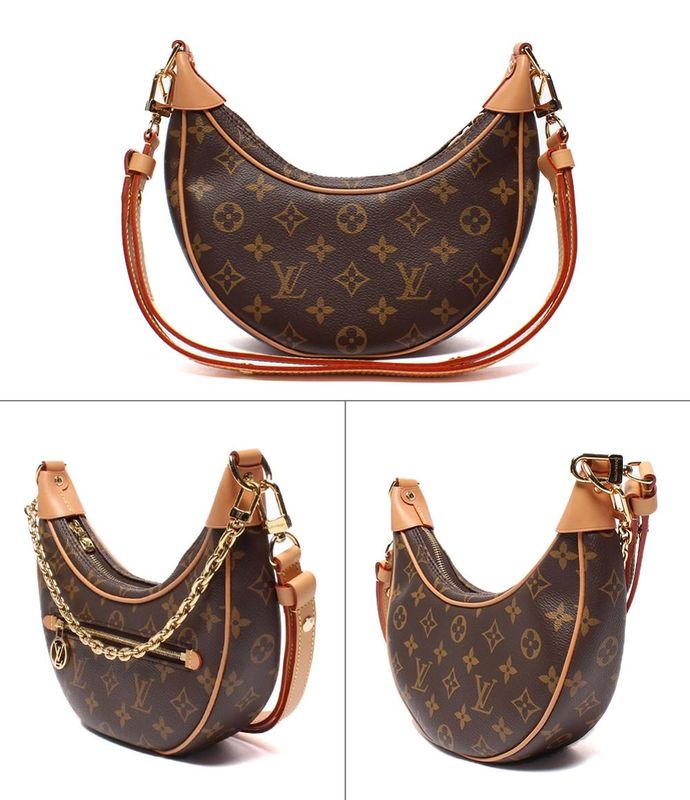 Louis Vuitton Handbag Shoulder Bag Half Moon Shape Loop Monogram M81098 Women's