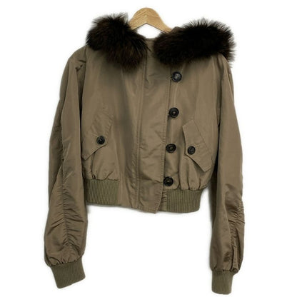 Dior Christian Dior Blouson Jacket Size I 40 Women's - Beige X Dark Brown Long