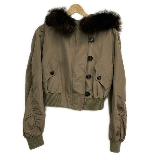 Dior Christian Dior Blouson Jacket Size I 40 Women's - Beige X Dark Brown Long