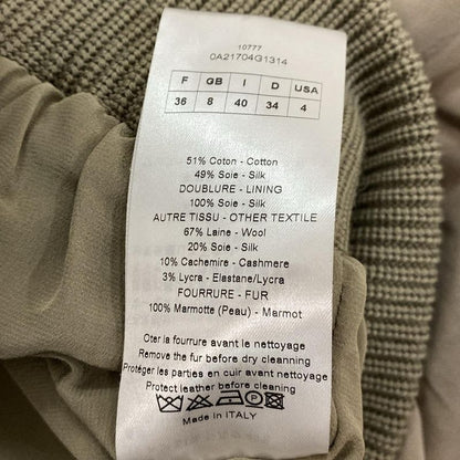 Dior Christian Dior Blouson Jacket Size I 40 Women's - Beige X Dark Brown Long