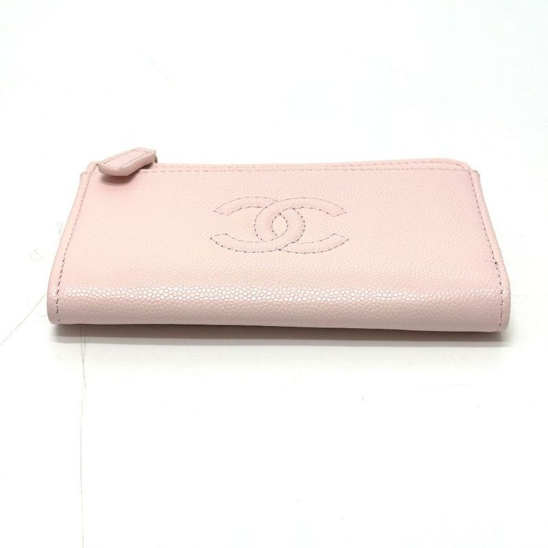 Chanel Card Case Ap4661 Caviar Skin Pink