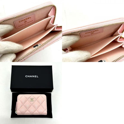Chanel Coin Case Classic Zip Coin Purse Ap0216 Caviar Skin Pink