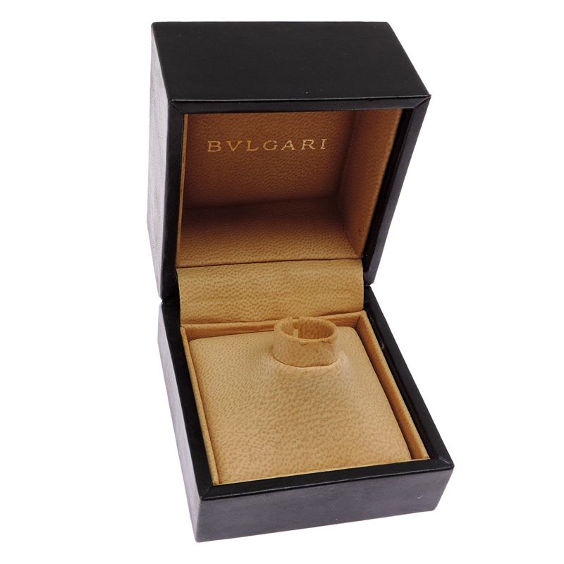 Bvlgari Serpenti Stainless Steel and 18K Yellow Gold Ring