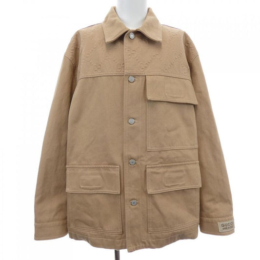 Gucci GG Pattern 766128 Xdcs7 Denim Jacket