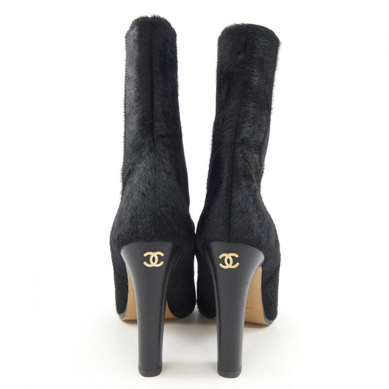 Chanel Size 38.5 Black Boots